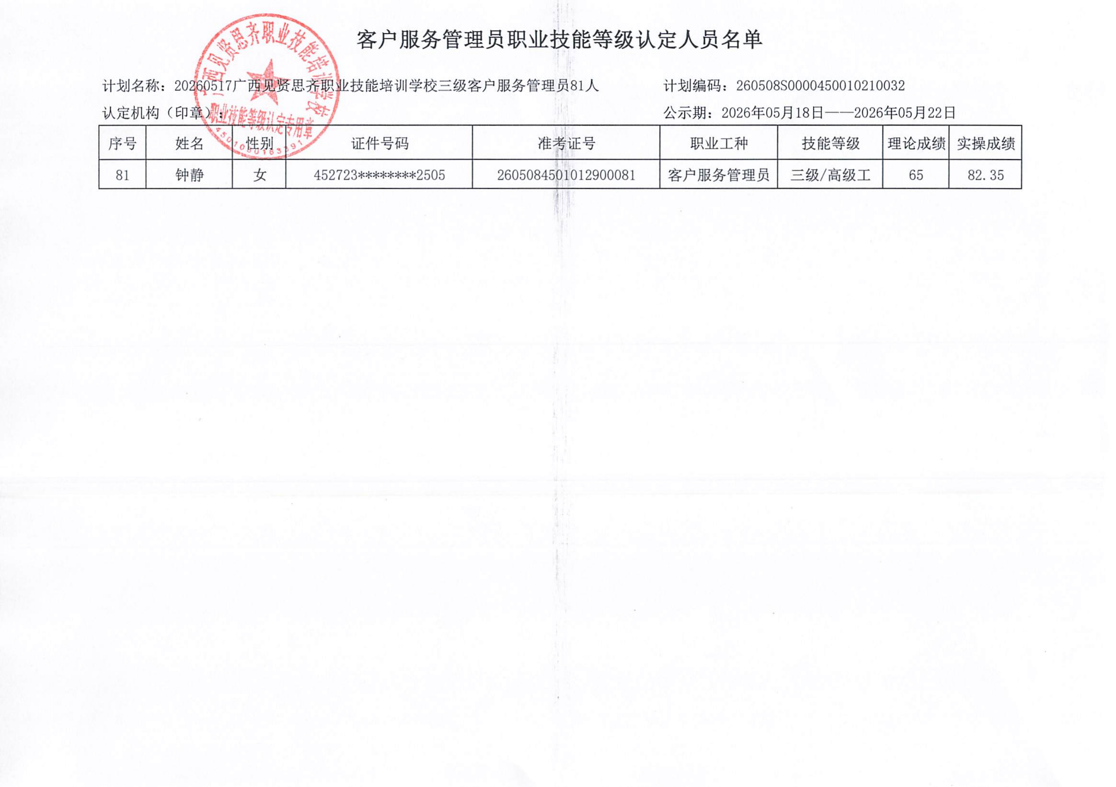 20260517上午_南宁 客户服务管理员职业技能等级认定人员成绩公示(1)_06.png